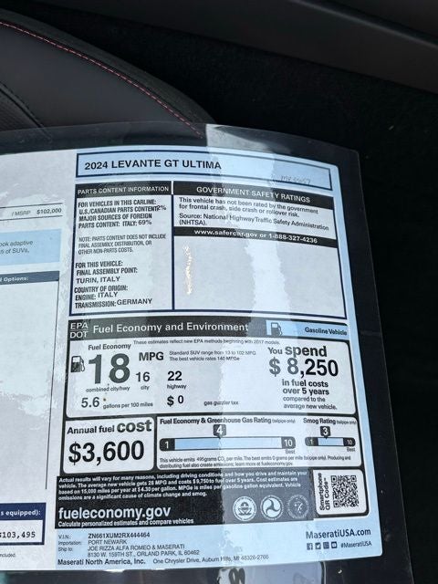 2024 Maserati Levante GT